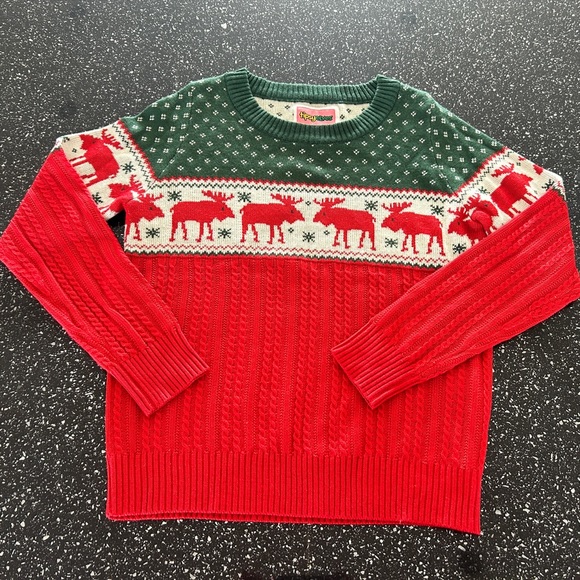 Tipsy Elves Medium Moose Sweater - Picture 2 of 3